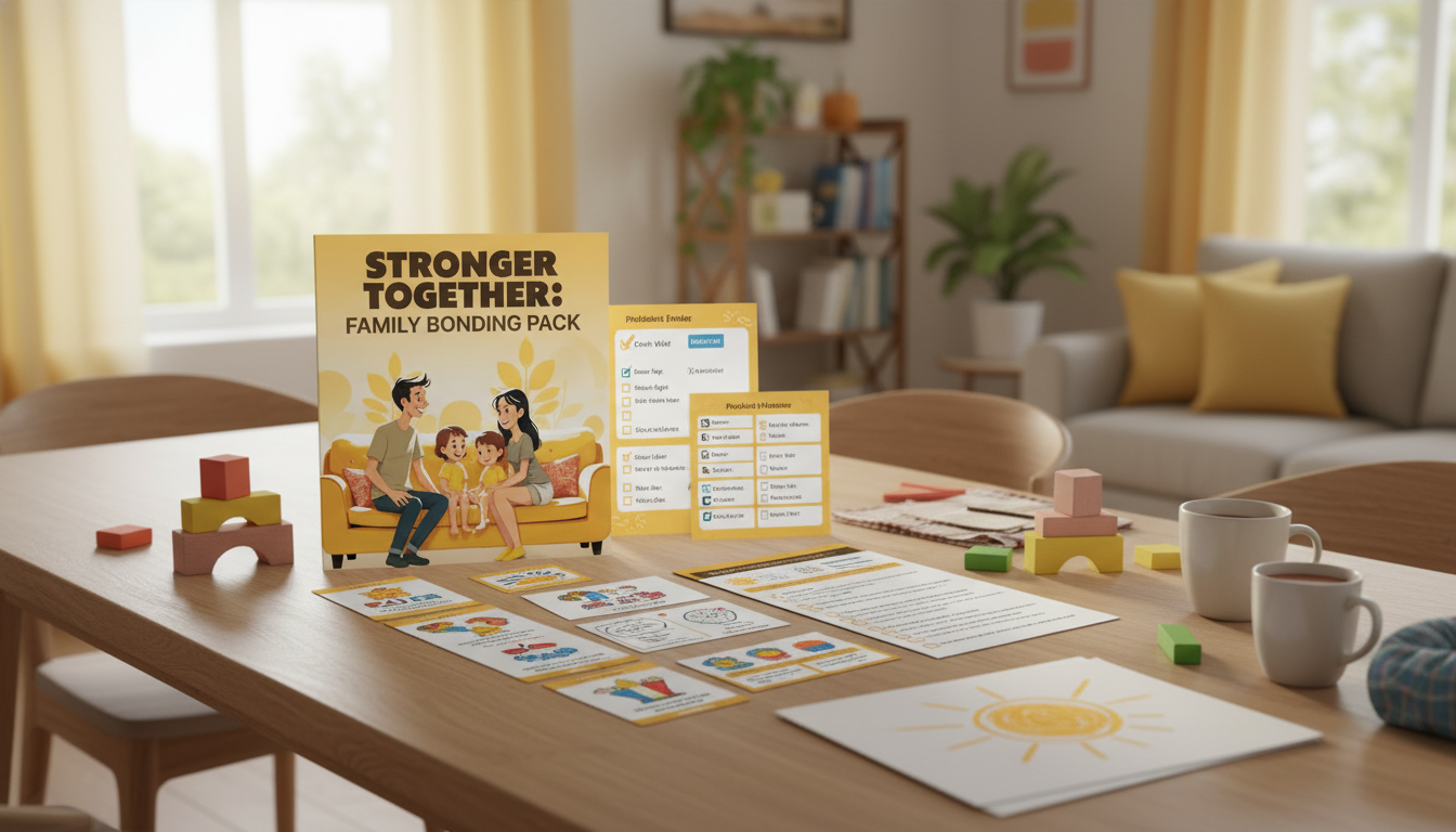 Stronger Together: Printable & Digital Family Time Plan