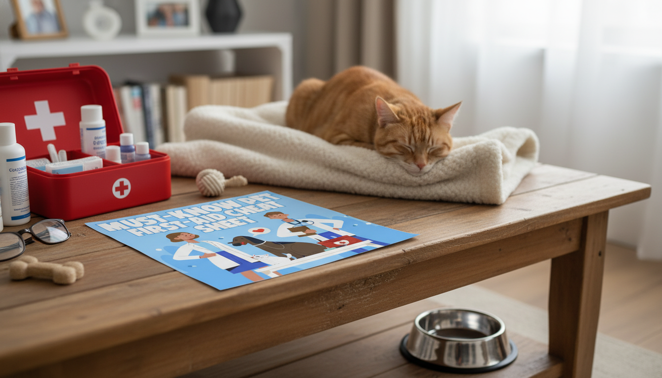 Printable Pet First-Aid Cheat Sheet for Dog & Cat Emergencies