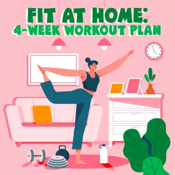Daily Workout Time in a 4-Week At-Home Plan PDF